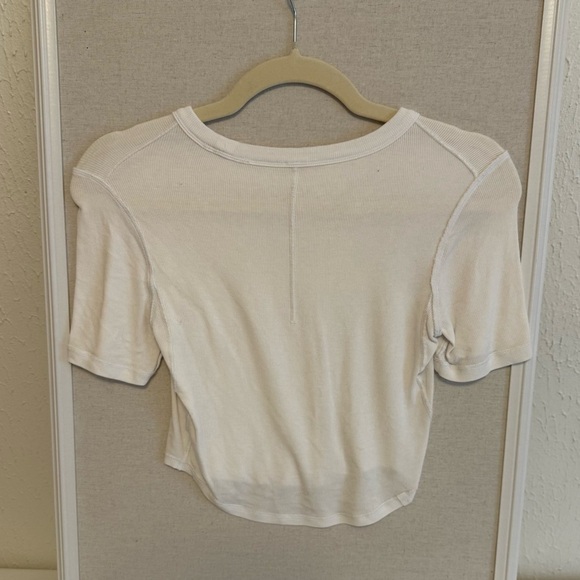 Hold Tight Cropped T-Shirt  White Cropped Women's Top - Picture 6 of 6